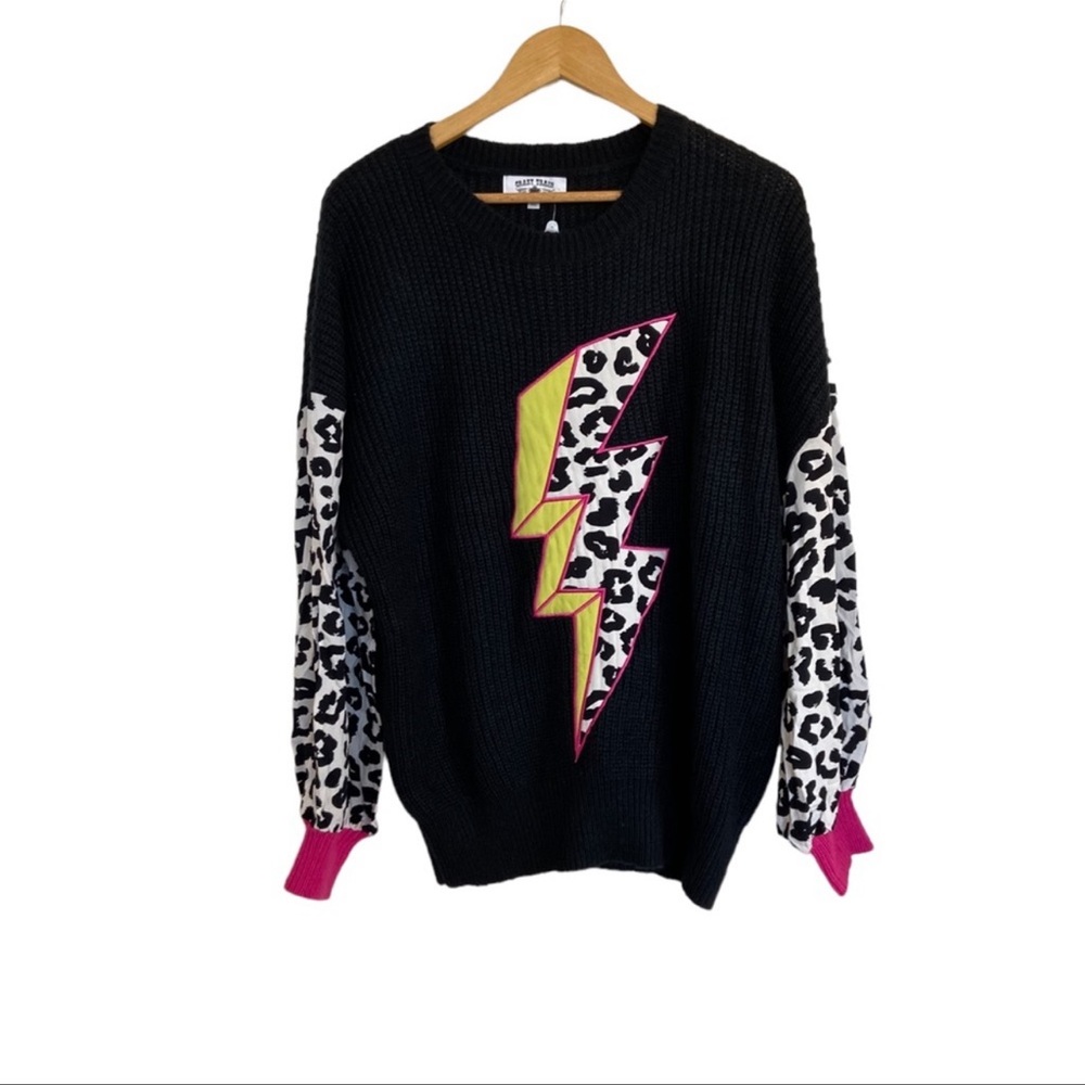 Crazy Train Electric Dream Cheetah Sweater